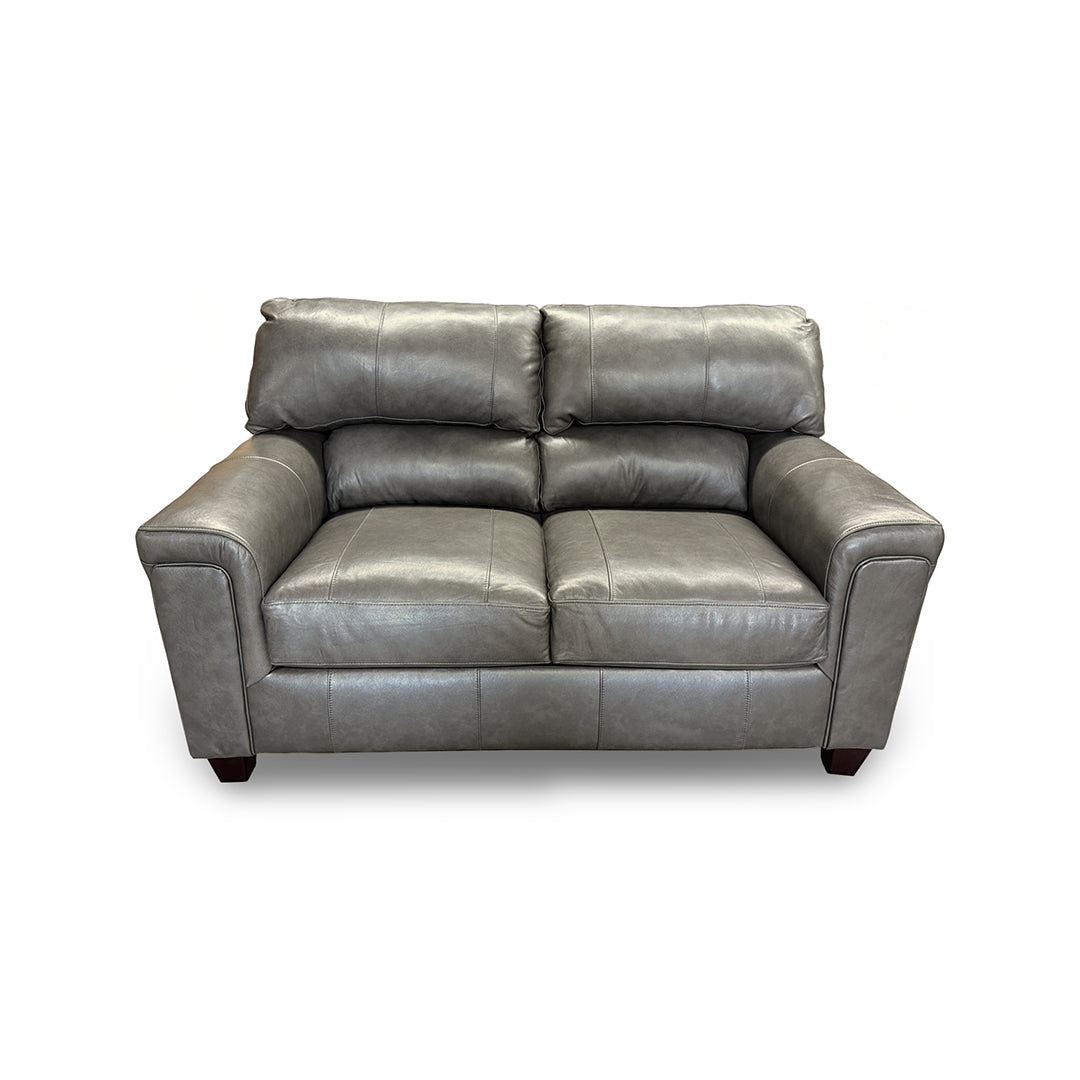 Loveseat de cuero Lacey