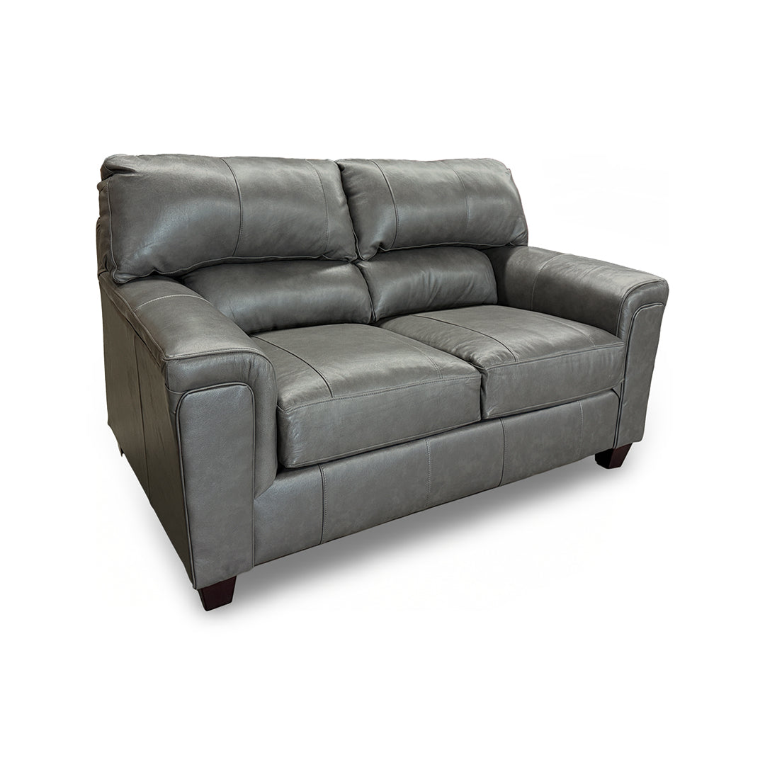 Sofá y loveseat de cuero Lacey
