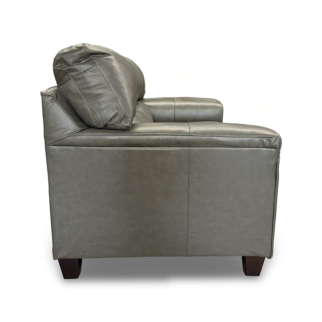 Loveseat de cuero Lacey