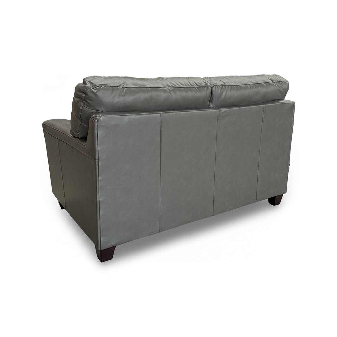 Loveseat de cuero Lacey