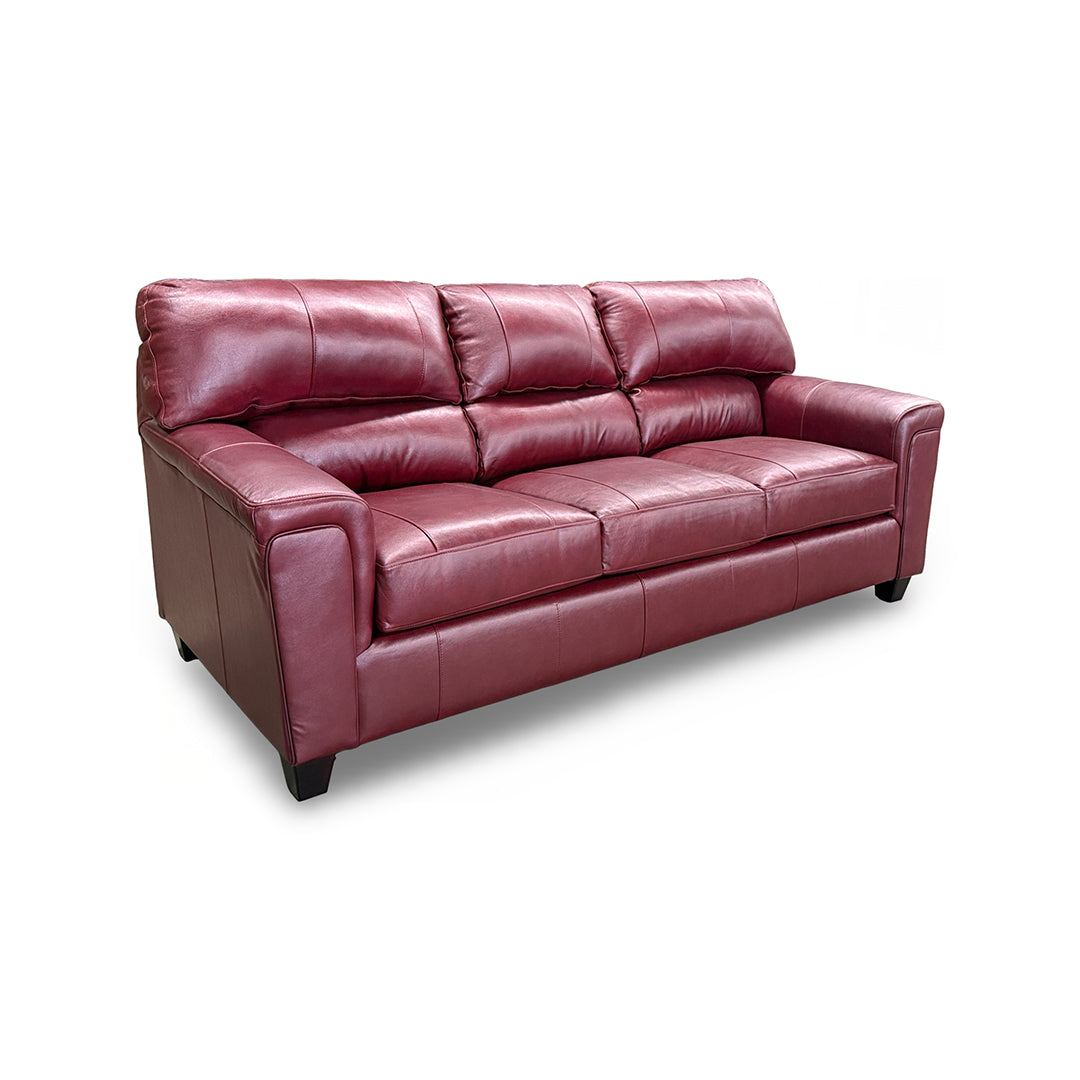 Sofá y loveseat de cuero Lacey