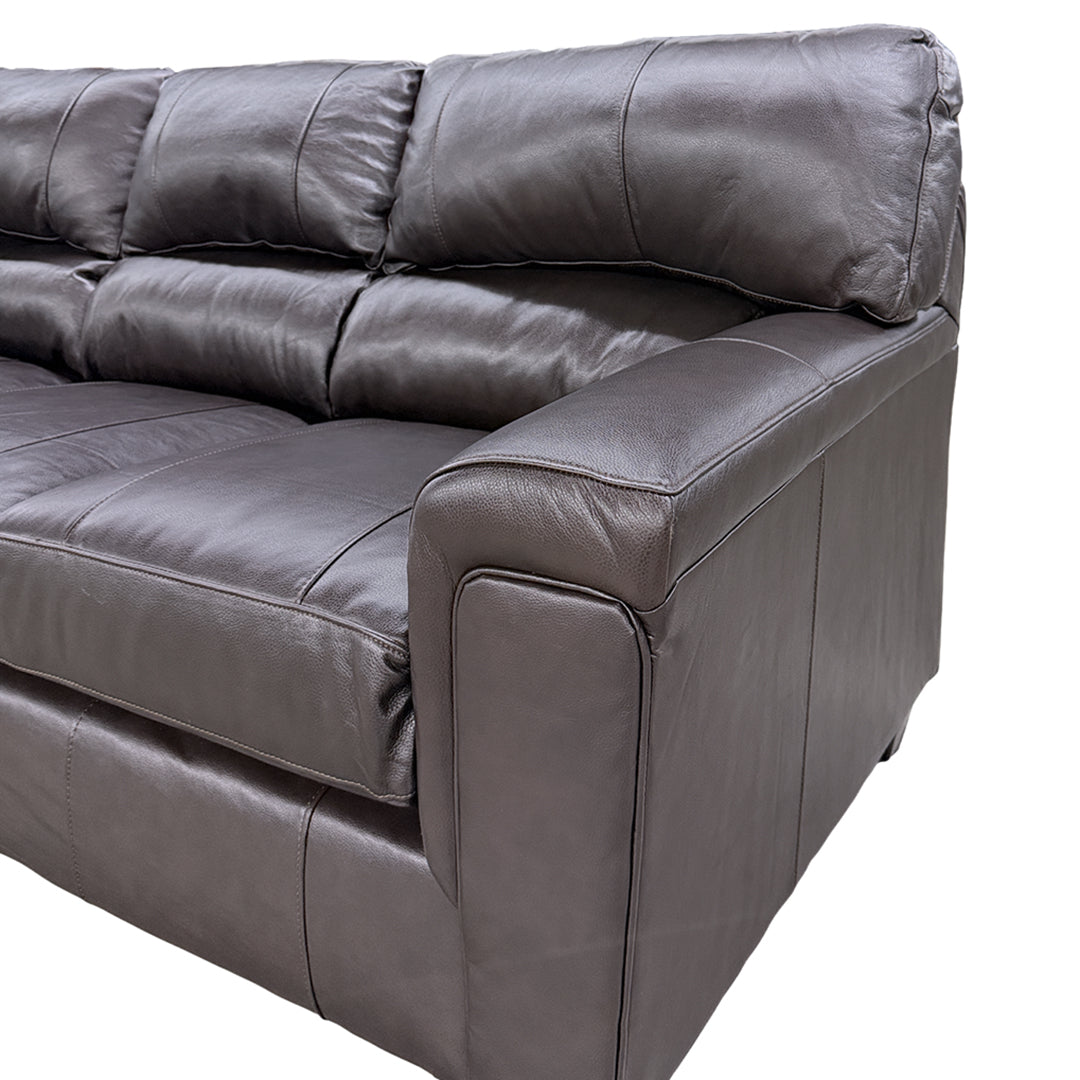 Sofá y loveseat de cuero Lacey