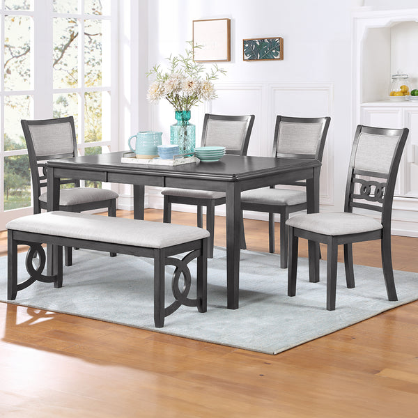 Banco de comedor gris Gia Links