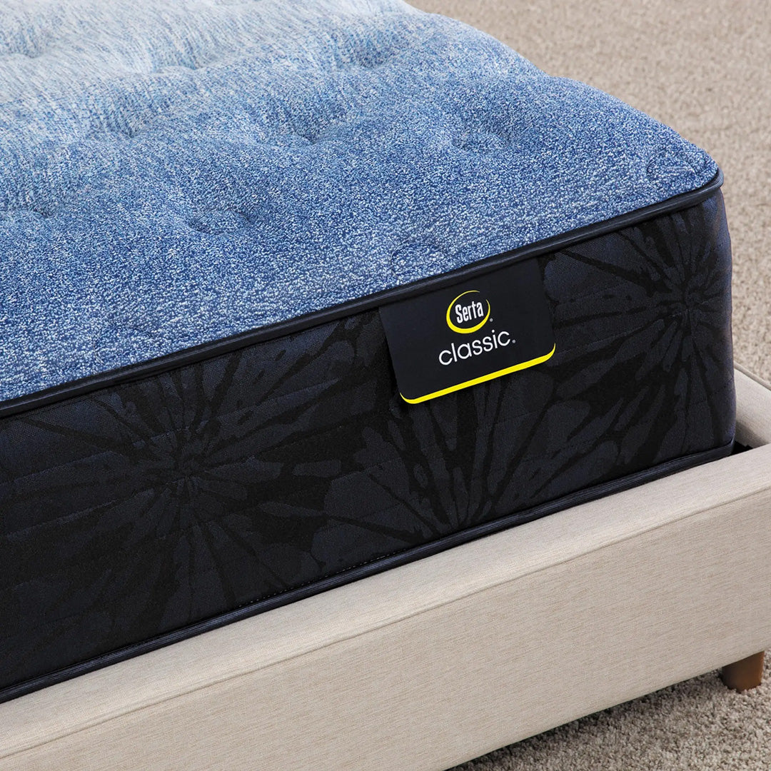 Breacon Classic Medium Mattress from Serta in Queen Hybrid with Cooling, Made in USA - Detail view