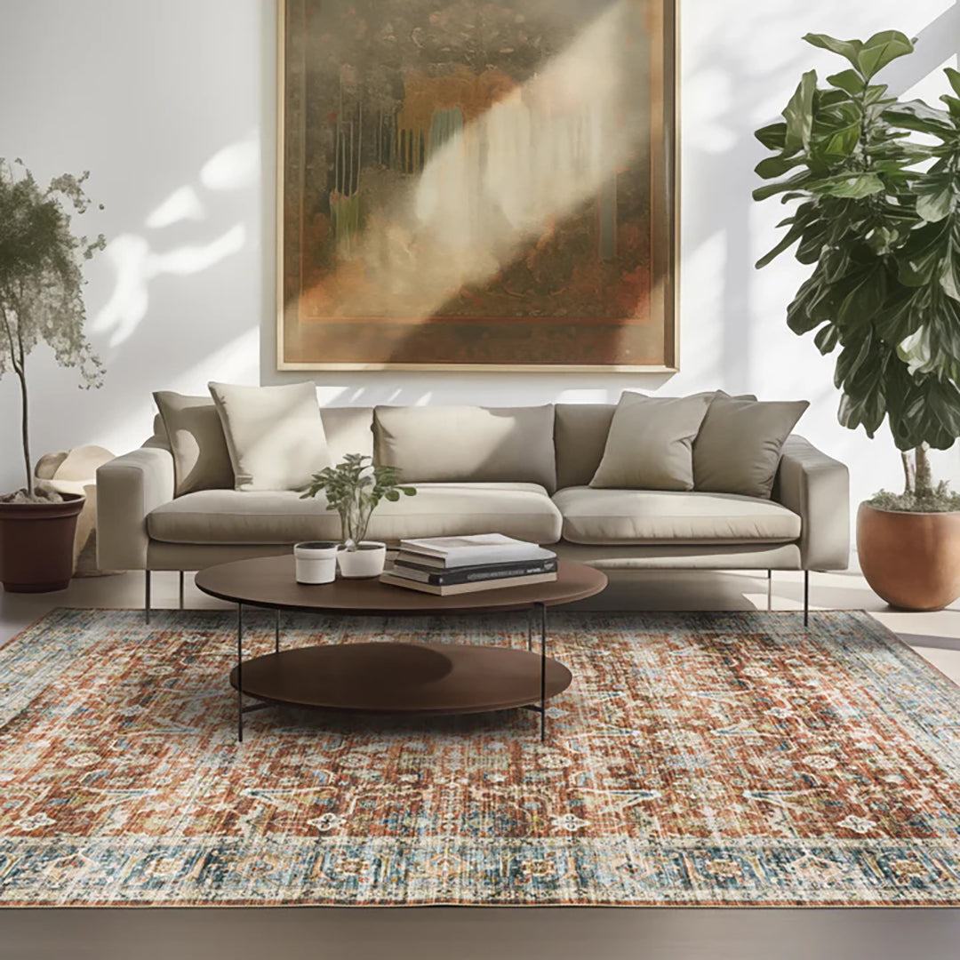 Charleston Bronze Washable Rug