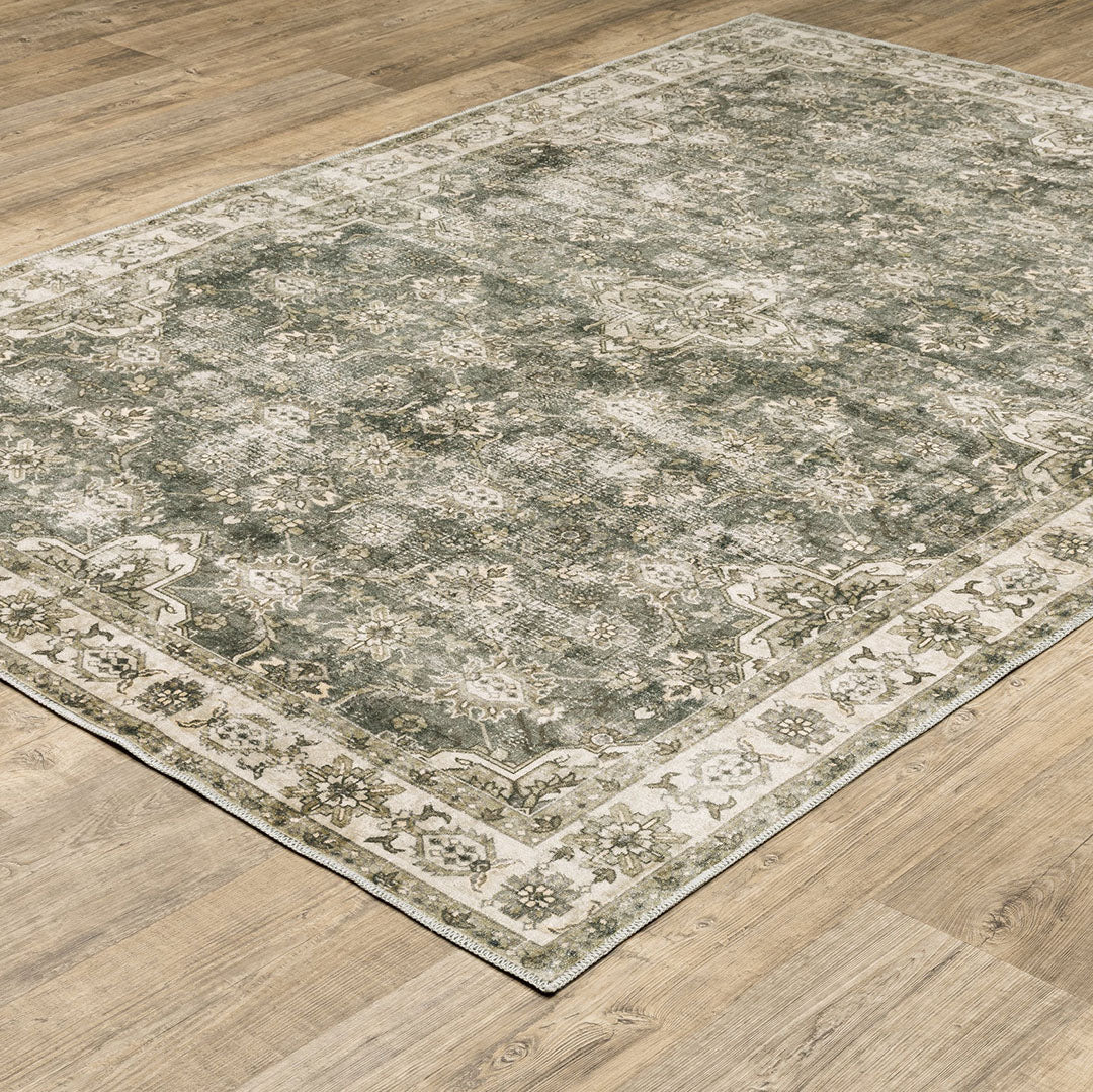 Malibu Olive Washable Rug