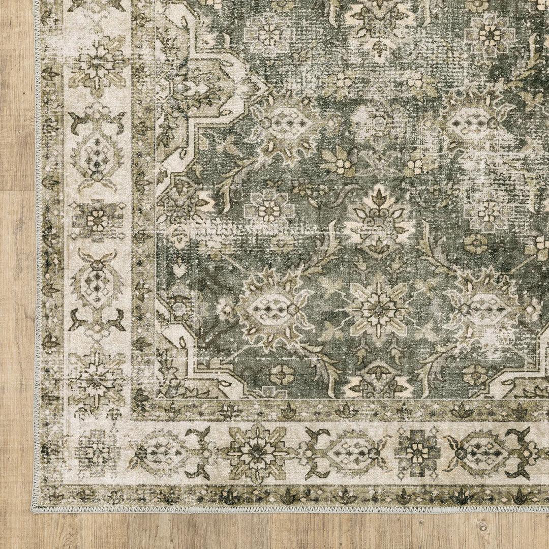 Malibu Olive Washable Rug