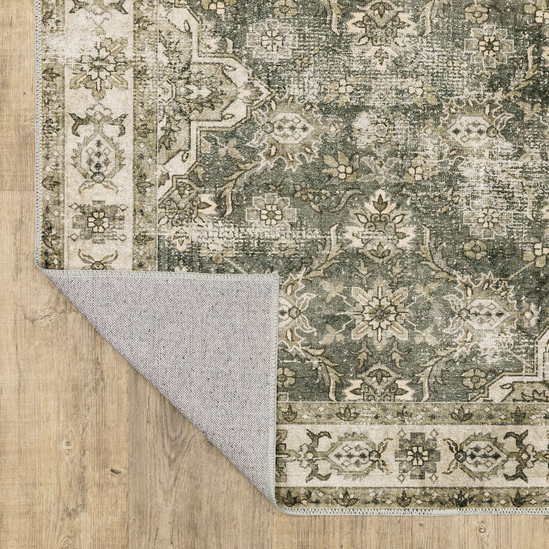 Malibu Olive Washable Rug
