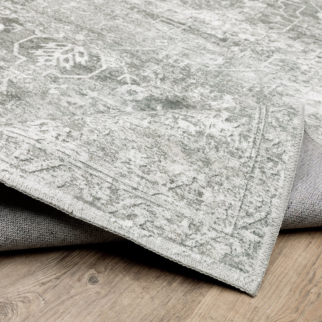 Malibu Platinum Washable Rug