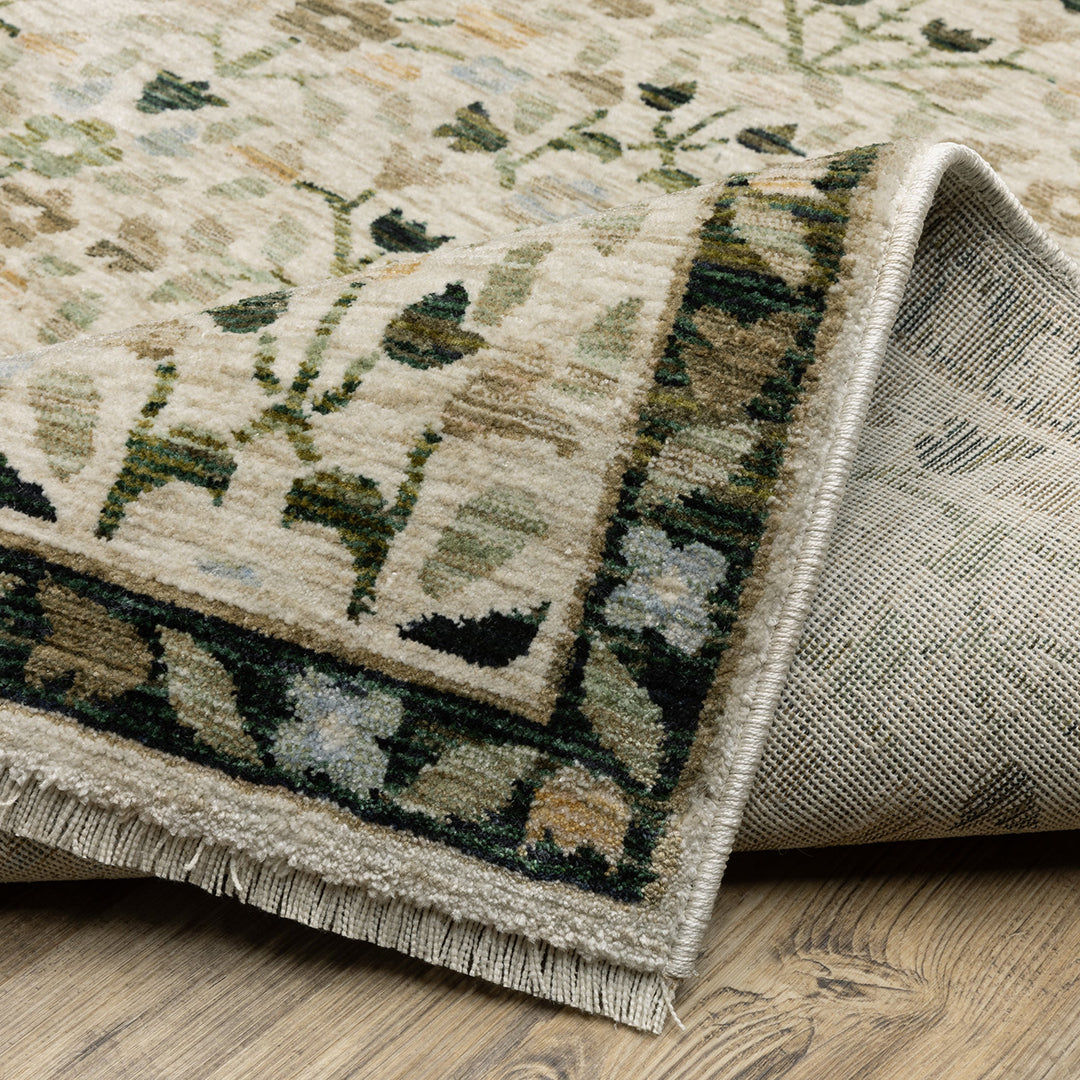 Westwood Green Rug from Sphinx Rugs by Oriental Weavers in 5 x 8 Polyester - Wood detail