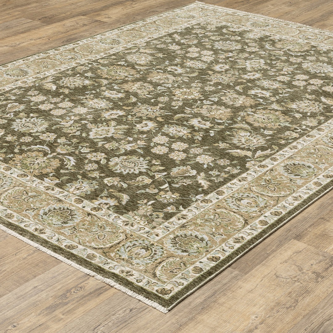 Westwood Beige Rug from Sphinx Rugs by Oriental Weavers in 2 x 8 Polyester - Angle view