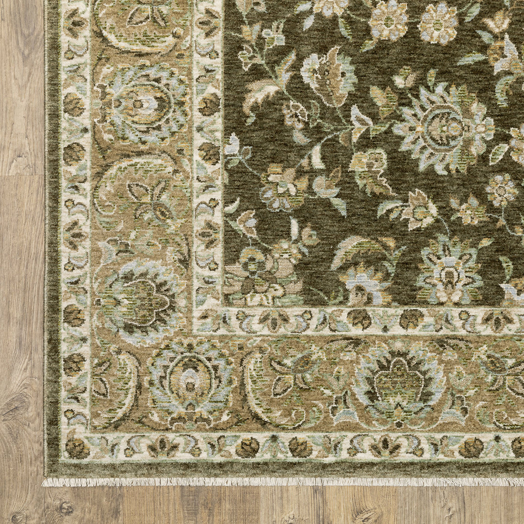 Westwood Beige Rug from Sphinx Rugs by Oriental Weavers in 2 x 8 Polyester - Angle view