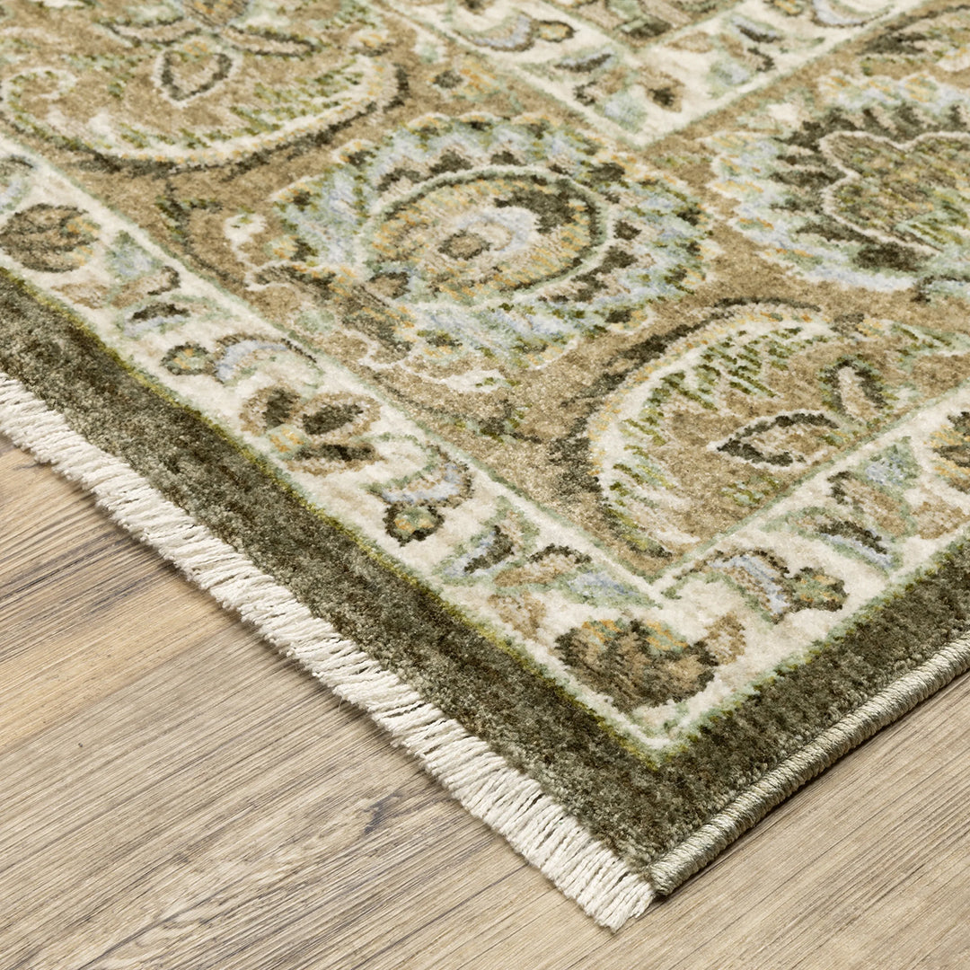 Westwood Beige Rug from Sphinx Rugs by Oriental Weavers in 2 x 8 Polyester - Angle view