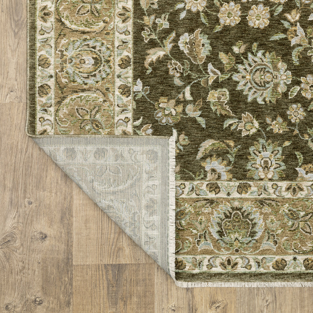 Westwood Beige Rug from Sphinx Rugs by Oriental Weavers in 2 x 8 Polyester - Wood detail
