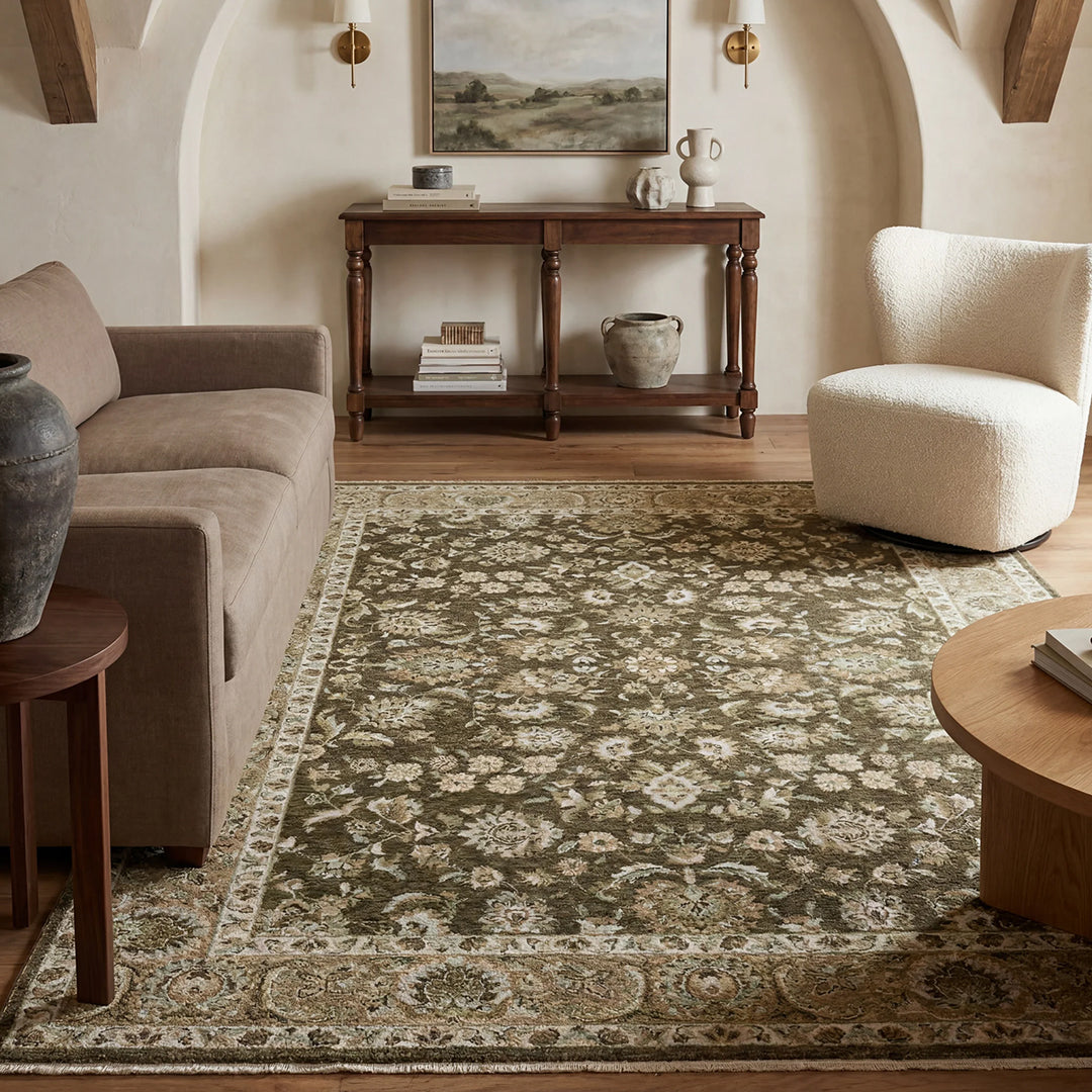 Westwood Beige Rug from Sphinx Rugs by Oriental Weavers in 2 x 8 Polyester - Wood detail