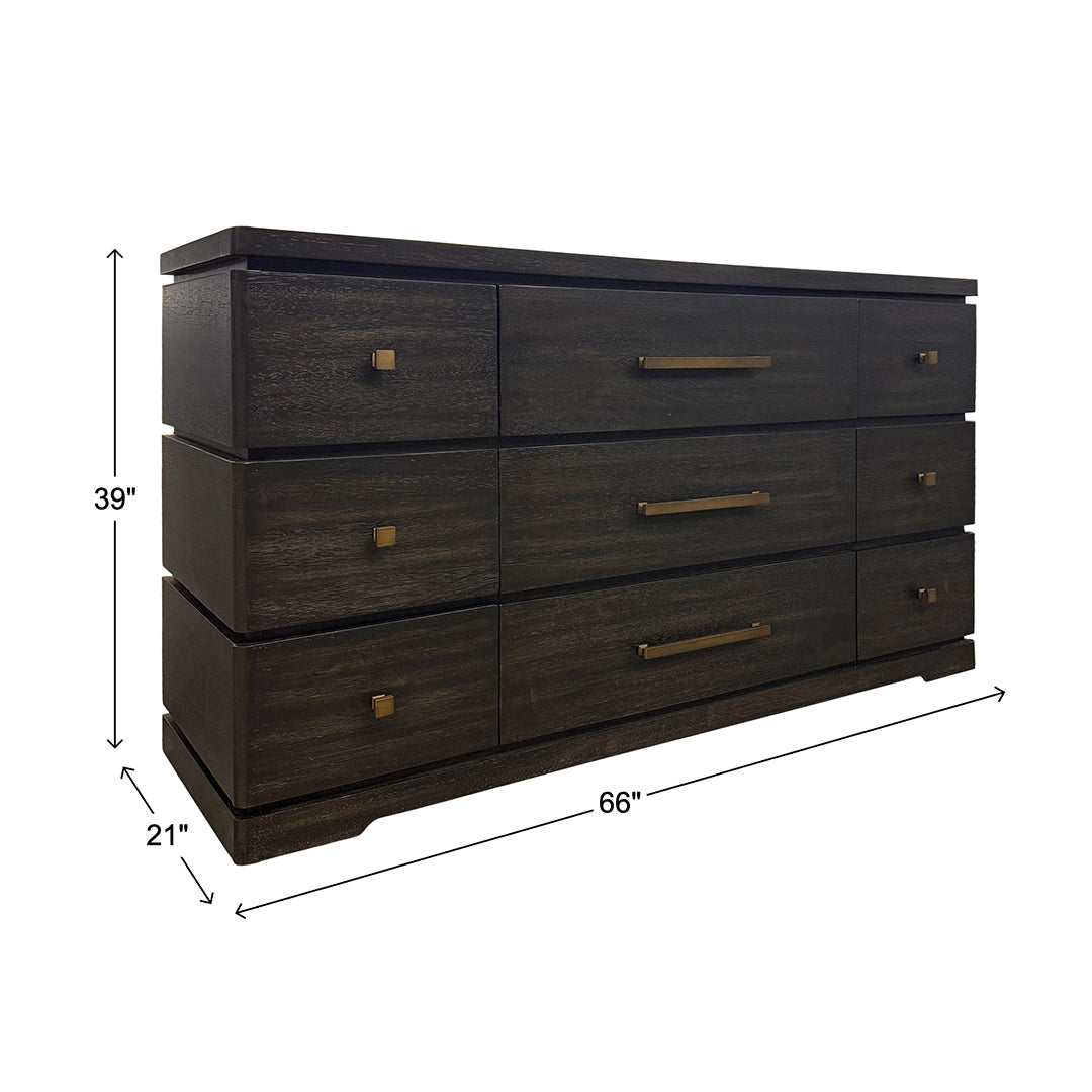 Pacific Heights Dresser from Napa Furniture Designs in Black Solid Wood - Additional view 14