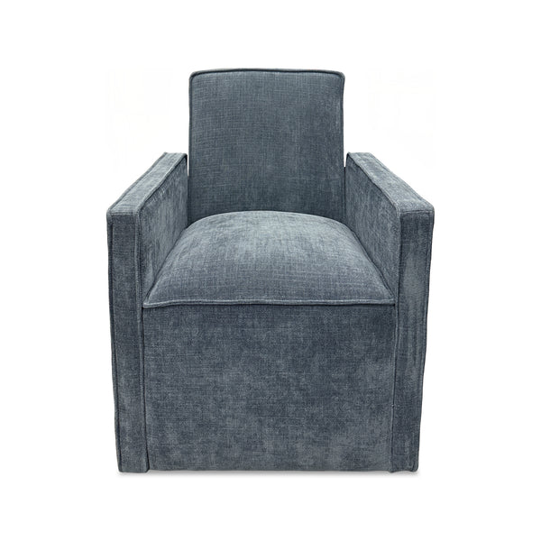 Selene Upholstered Dining Armchair from Kuka Home in Polyester - Armrest detail