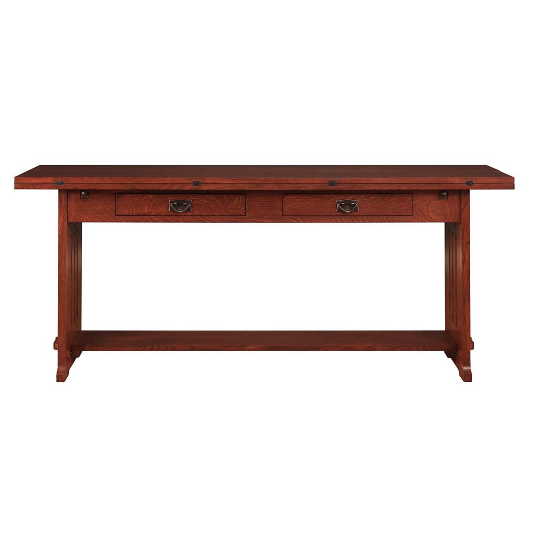 Mesa de cosecha con tapa abatible