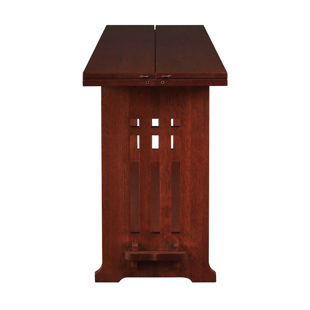 Mesa de cosecha con tapa abatible