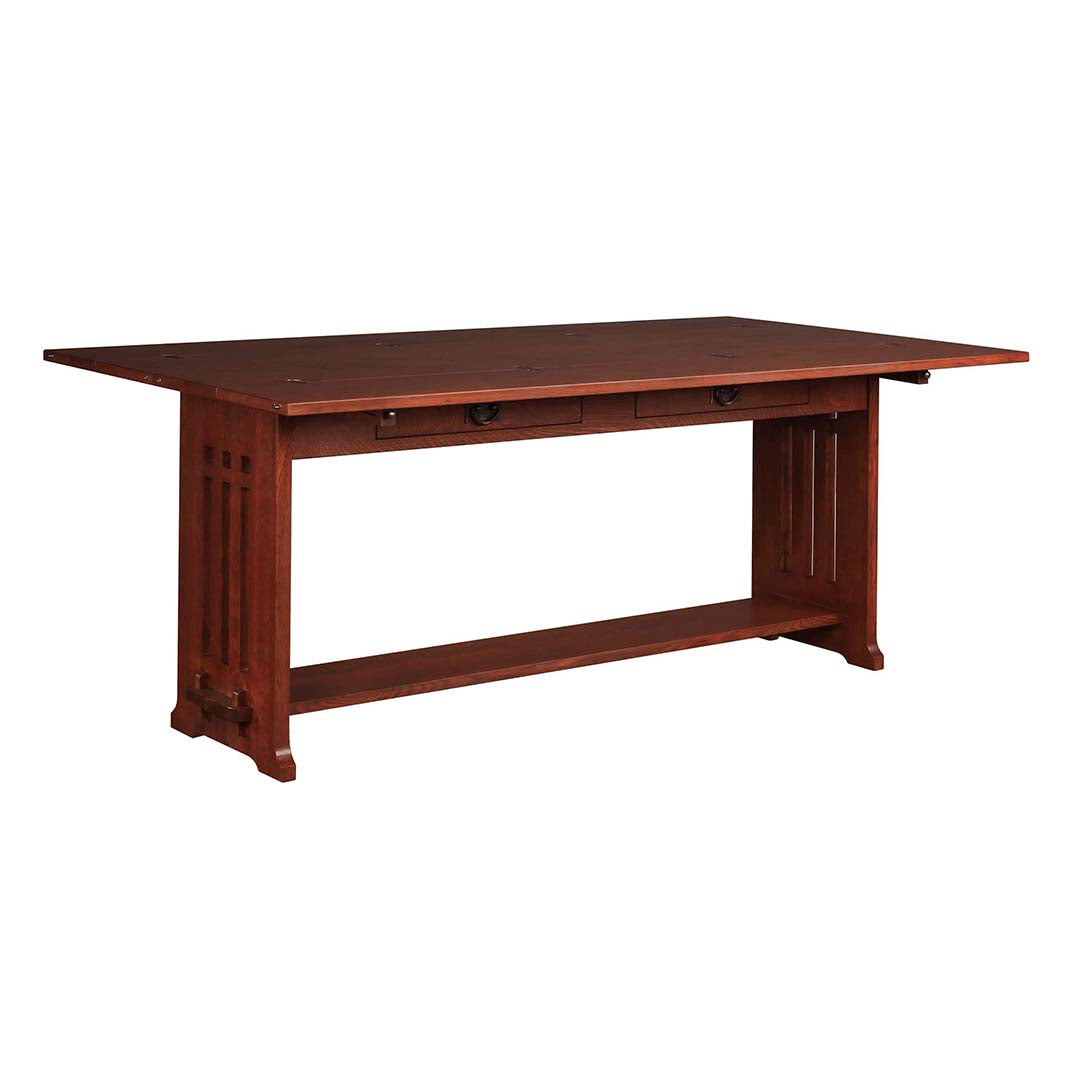 Mesa de cosecha con tapa abatible