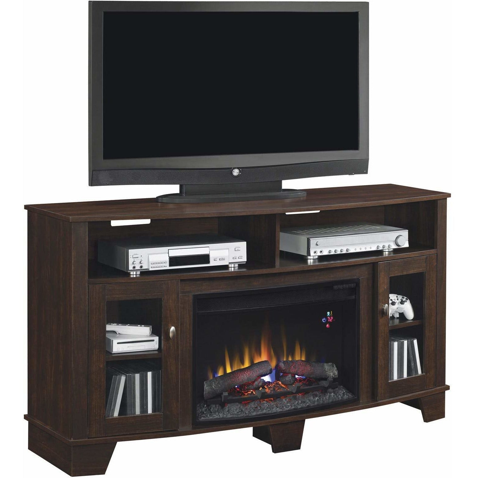 La Salle TV Stand with Fireplace Insert