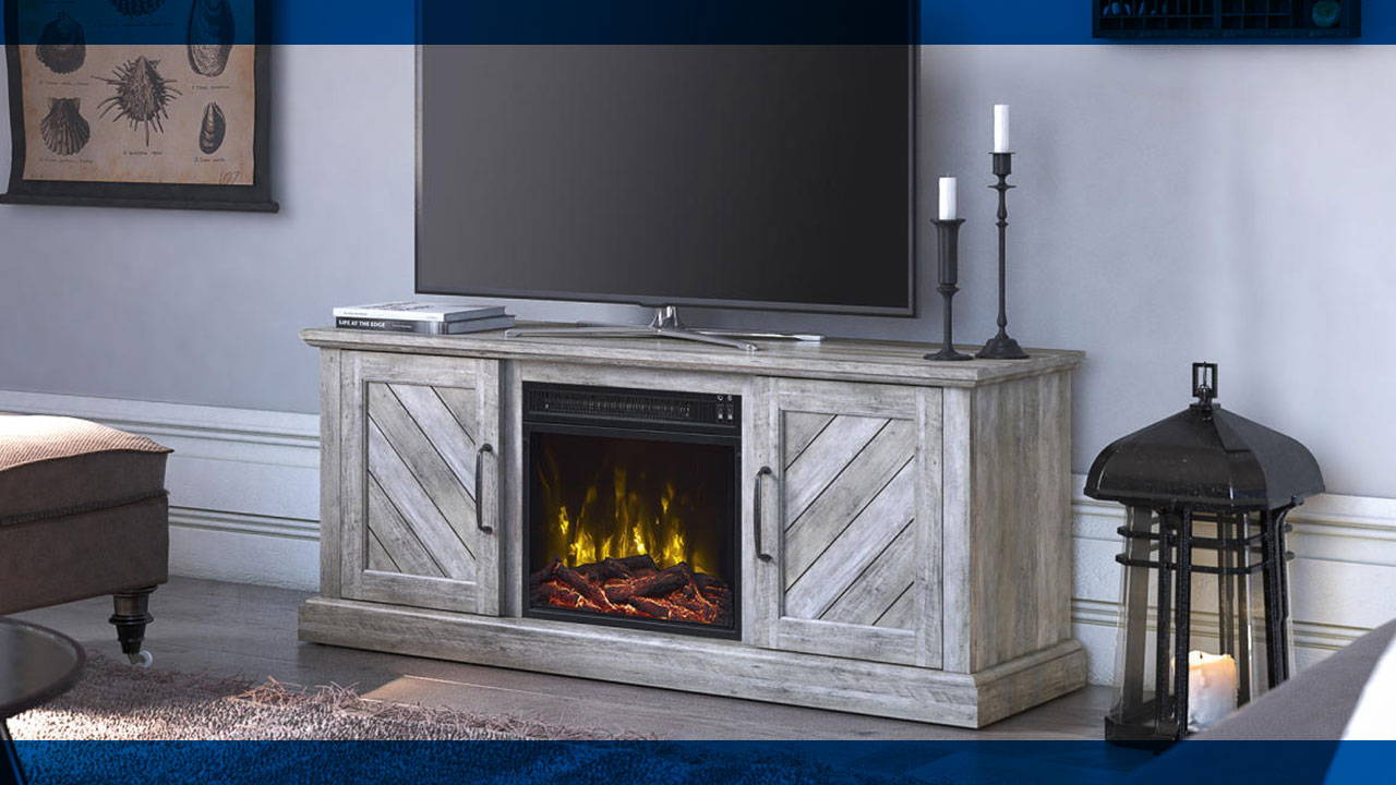 Classic flame electric fireplace tv deals stand