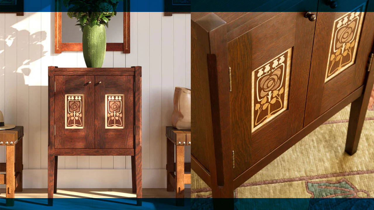 Stickley's 2024 Collector Edition Mission Rose Cabinet!