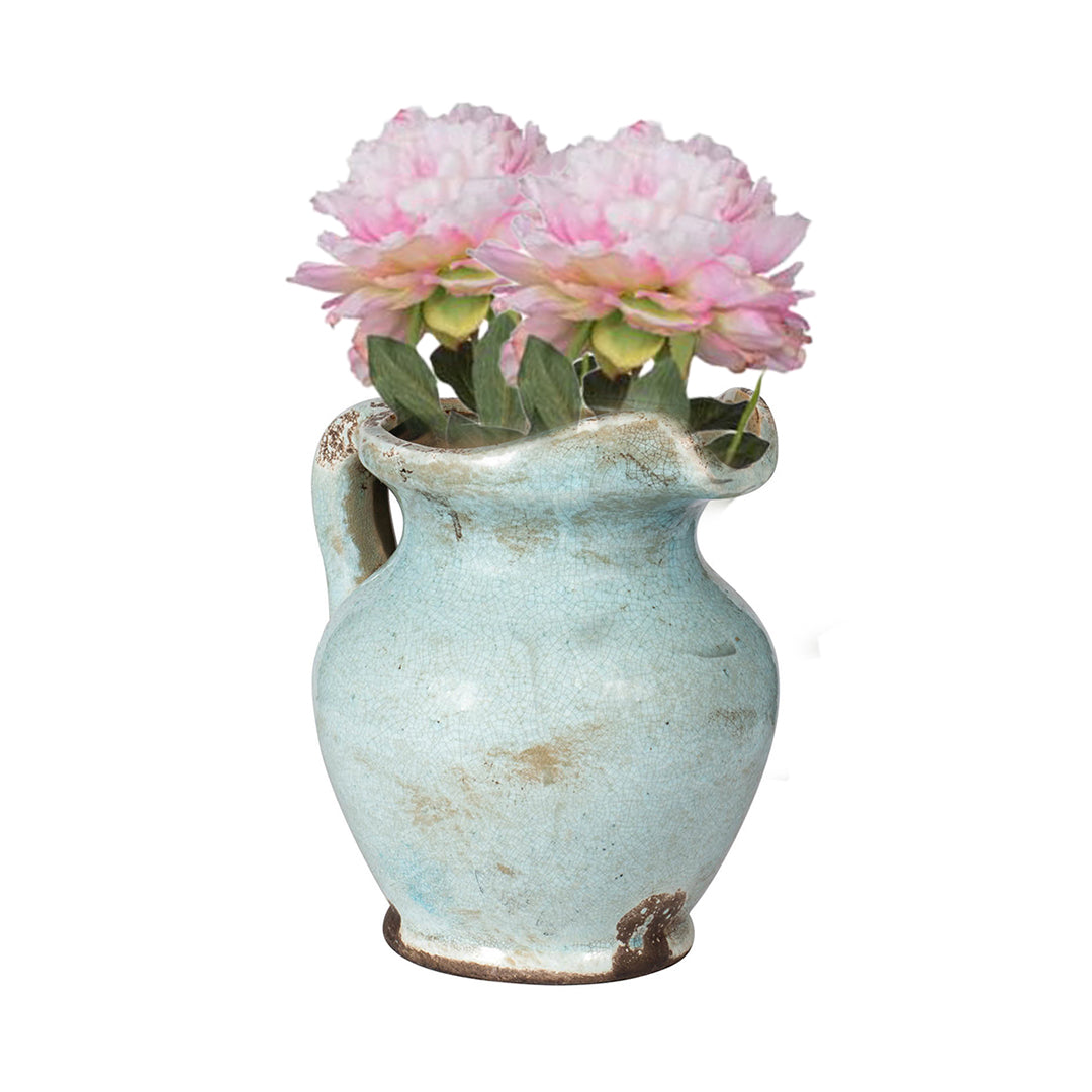 Vase with Peony Stems