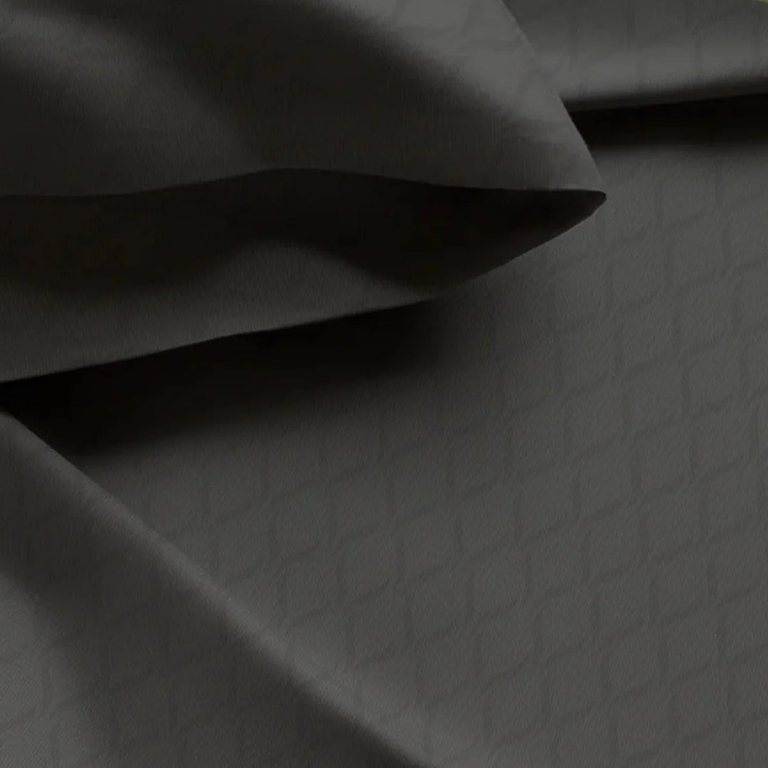 Gray Cotton / Natural Fiber Blend Cooling Cotton Sheets from Lusomé - Detail view