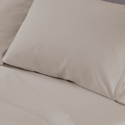 Hyper-Cotton Sheet Set in beige and white from Bedgear Performance Bedding