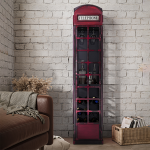 Vintage Phone Booth Bar