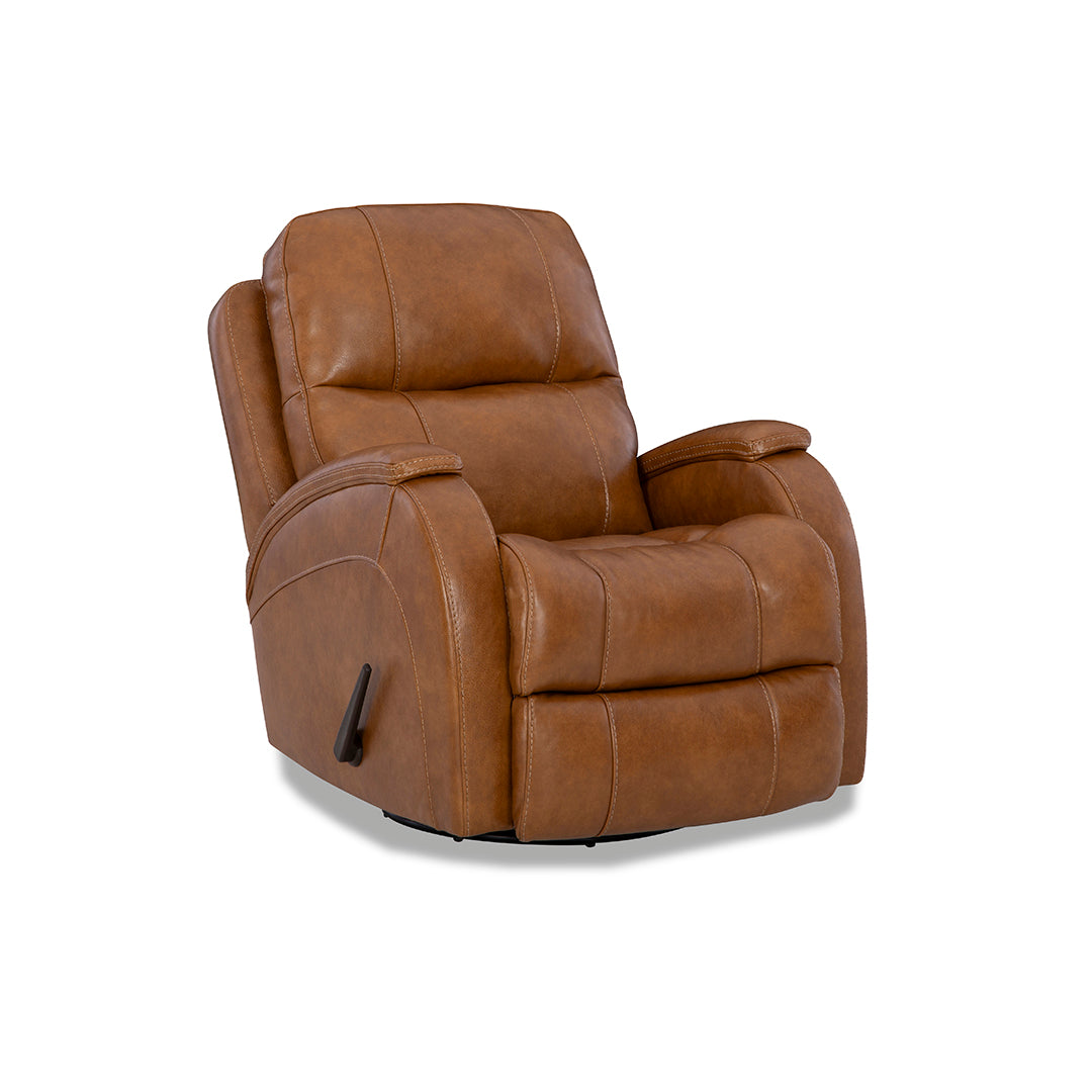 Phantom Leather Swivel Glider Recliner