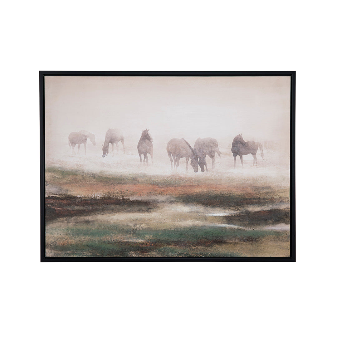 Grazing Stallions