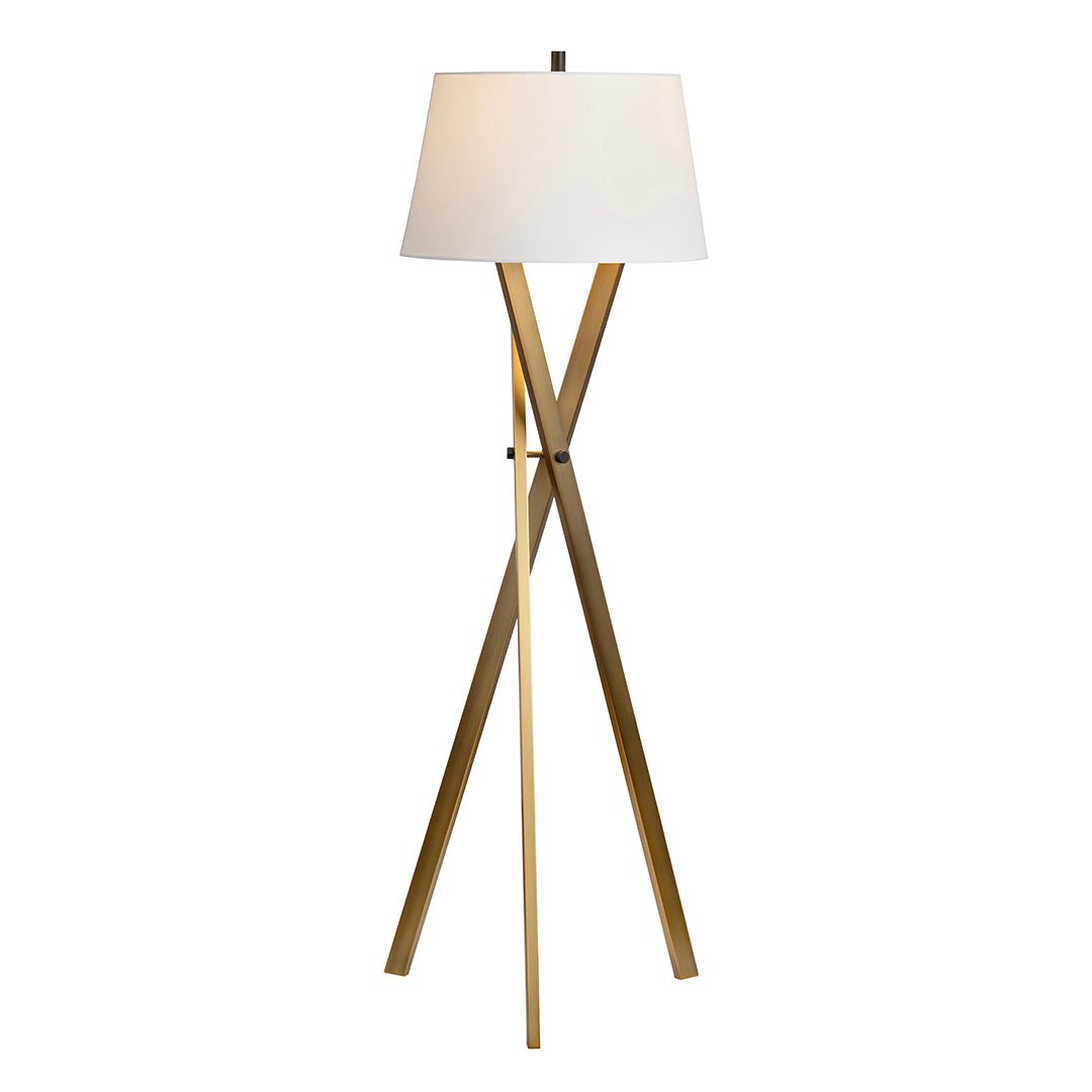 Hendrix Brass Floor Lamp