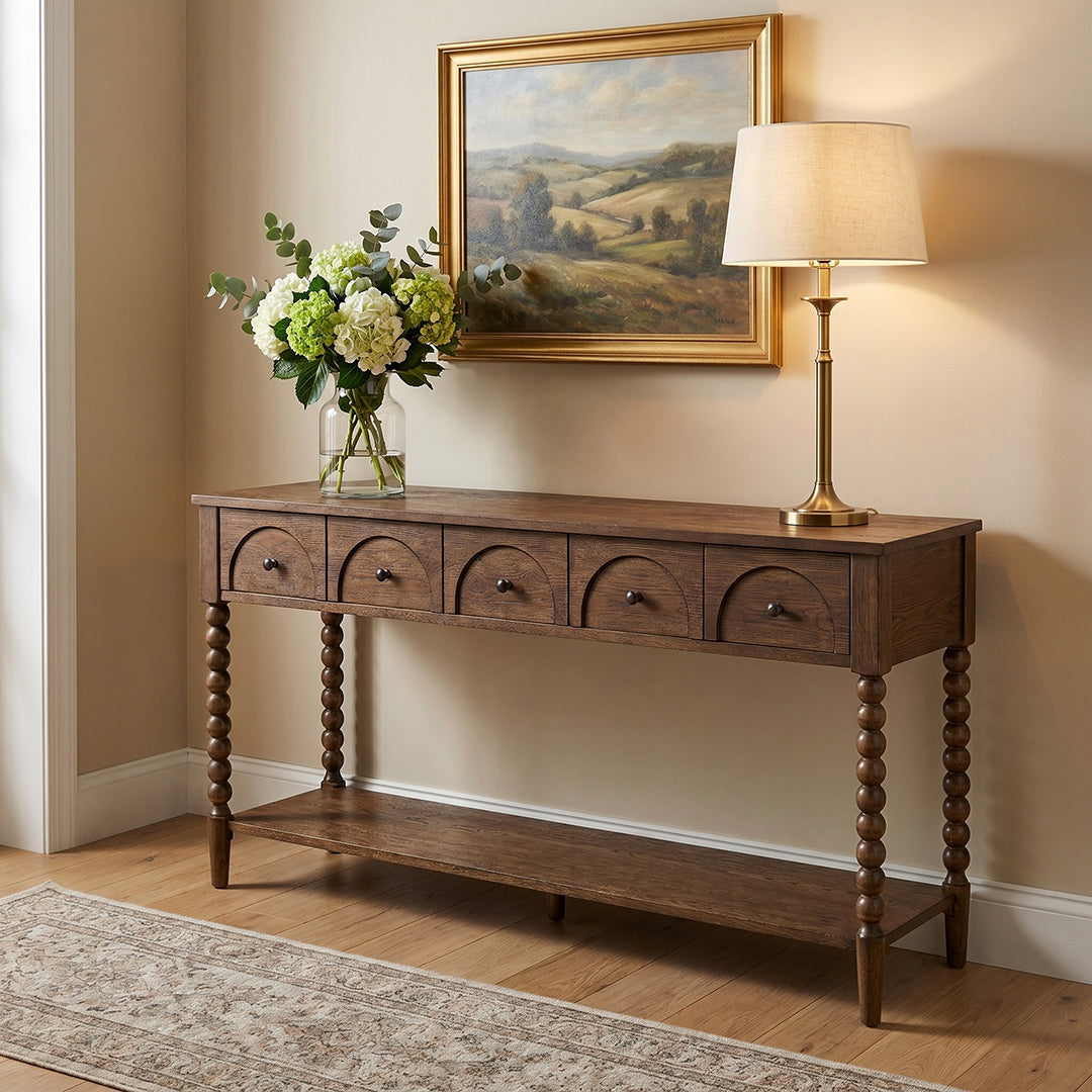Mabel Sofa Table from Sandberg Furniture in Veneer - Alternate angle