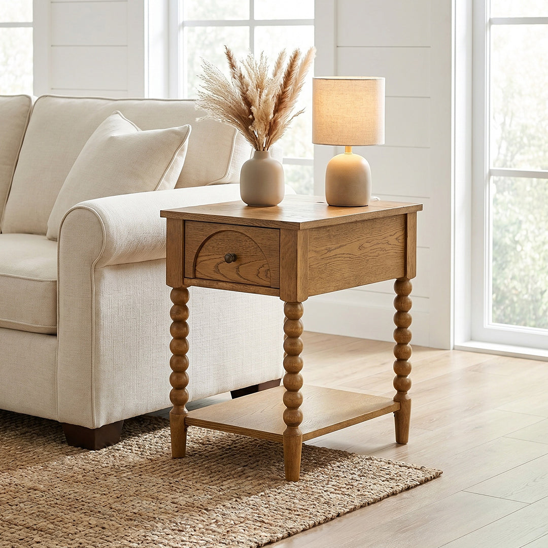 Mabel Chairside Table from Sandberg Furniture in Veneer - Additional view 11
