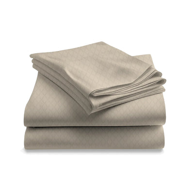 Beige Cooling Cotton Sheets from Lusomé