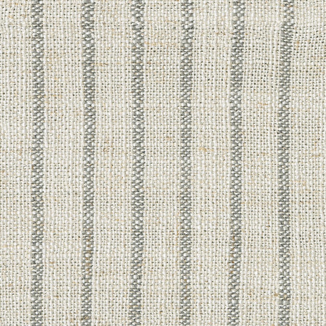 Textured fabric with horizontal stripes in gray and beige