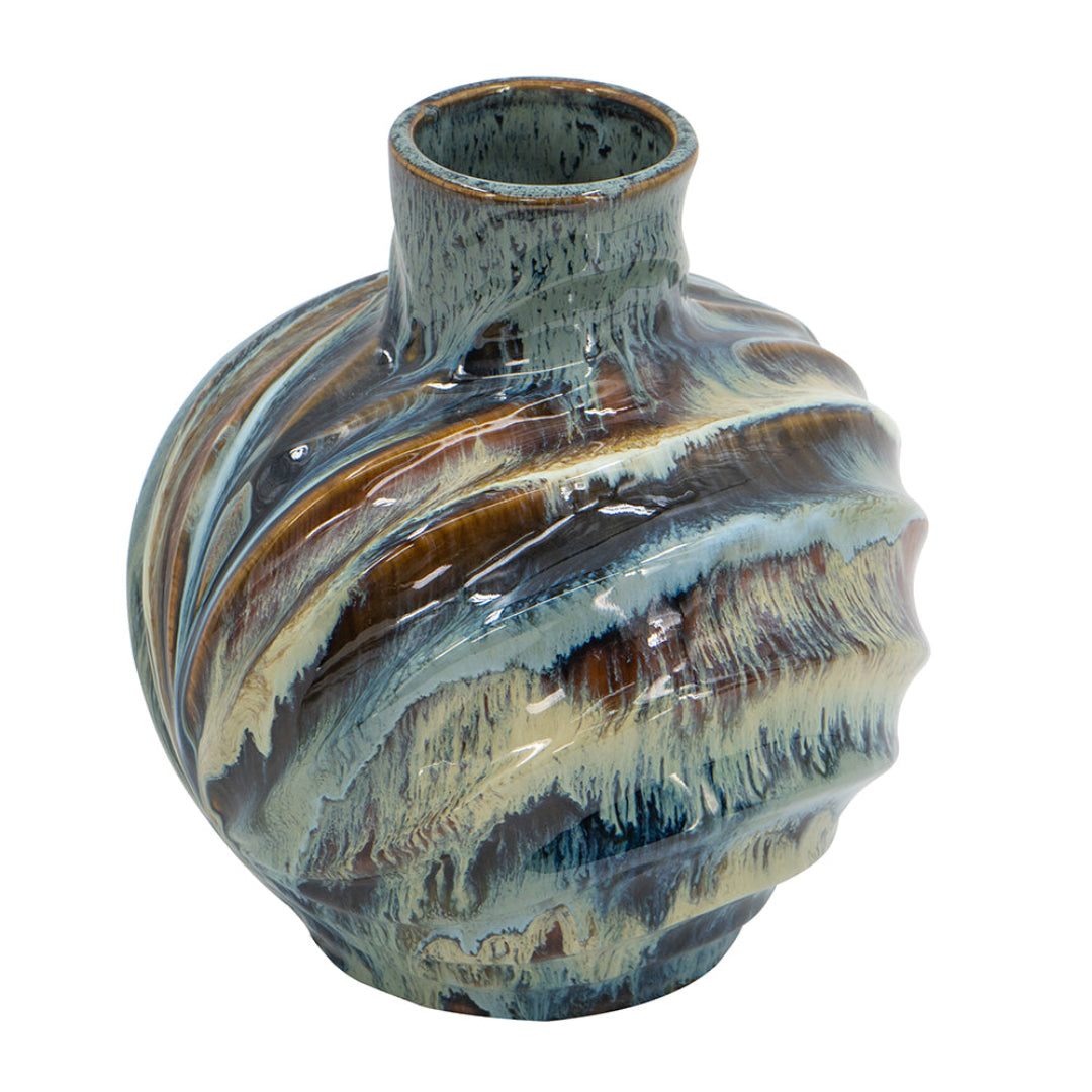 Reactive Glazed Vase I
