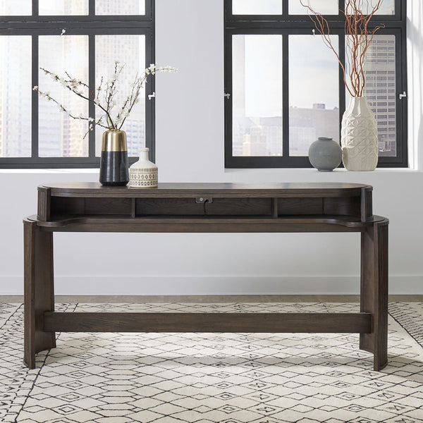 Mesa consola con vista a la ciudad 