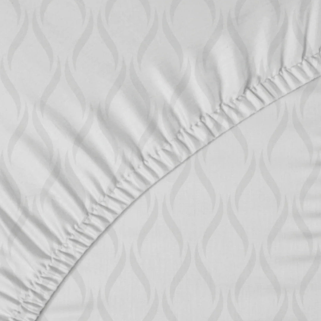 Gray Cotton / Natural Fiber Blend Cooling Cotton Sheets from Lusomé - Detail view
