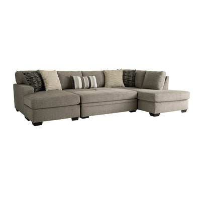 Bri sectional with storage ottoman by Washington Furniture, made in USA
