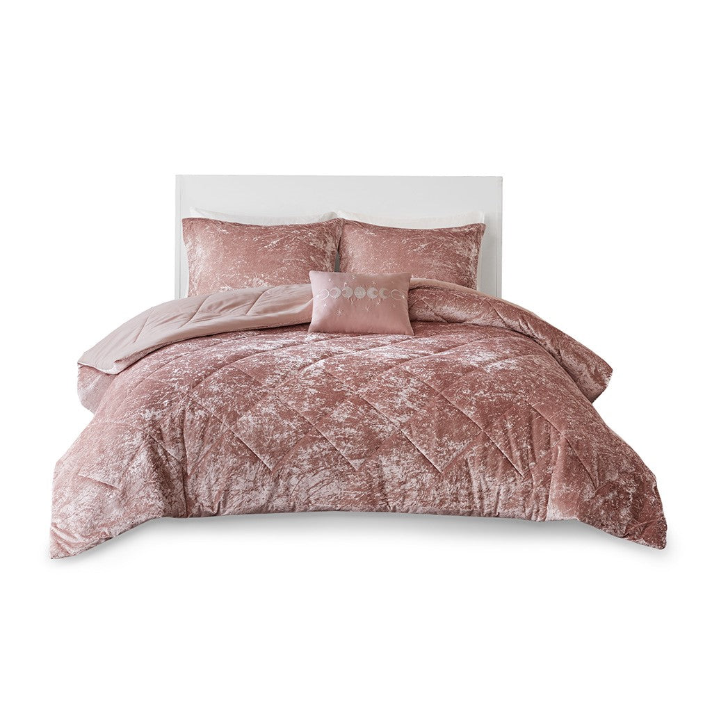 Felicia Reversible Velvet Comforter Set