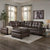 Barlin Mills Left Chaise Sectional with Ottoman