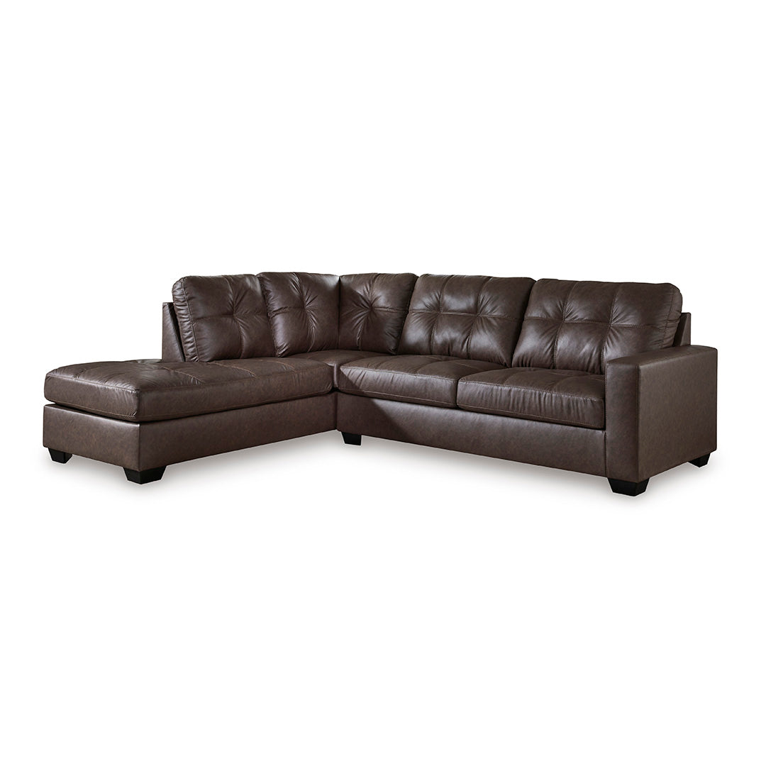 Barlin Mills Left Chaise Sectional with Ottoman