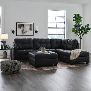 Barlin Mills Right Chaise Sectional with Ottoman