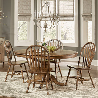 Carolina Crossing Dining Set in black and white from Liberty Furniture