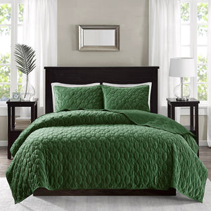 Harper Green Coverlet Set