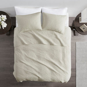 Keaton Cream Coverlet Set