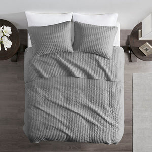 Keaton Gray Coverlet Set